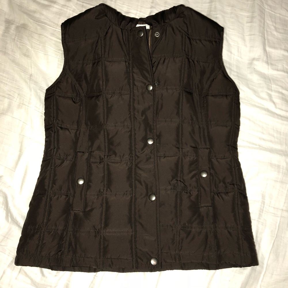 GAP slimming Dark Brown Vest XS